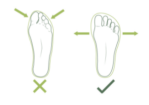 Vorteile Barfußschuhe 6 Vorteil Barfussschuhe breite Zehenbox 2