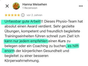 Google Testimonial Intensivkurs Funktionelle Fusstherapie 04